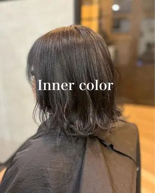 ミディアム カラー 和田 真弥のヘアスタイル