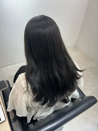 ロング カラー きはね 💚のヘアスタイル