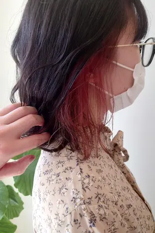 ミディアム カラー 東梅田/美髪矯正/ 大貫一輝のヘアスタイル