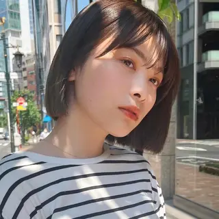 ショート カラー 🌱小顔ヘア/ボブ ミディアム/双葉🌱のヘアスタイル