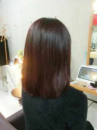 カラー ミディアム ma cherie naoのヘアスタイル