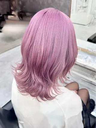 ロング カラー パーマ ヘアアレンジ メンズ キッズ 💖オタク美容師 ꒰ঌ♡モモ♡໒꒱のヘアスタイル