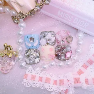 ネイル ワンホン、かわいい系 🎀ななみのネイルデザイン