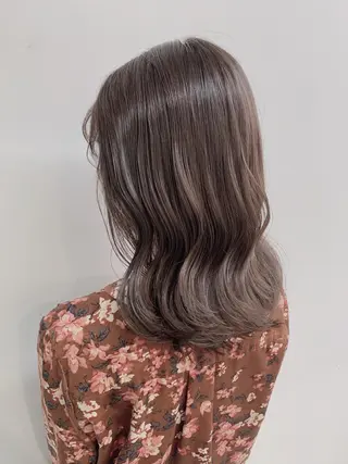 ミディアム カラー ⛄️冬の透明感 カラー⛄️大西のヘアスタイル