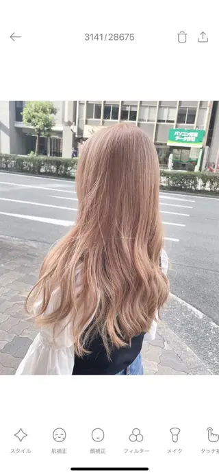 ロング 天王寺ハイトーン rinkaのヘアスタイル