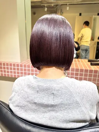 ショート カラー 髪質改善マスター 長尾勇弥/梅田中津のヘアスタイル