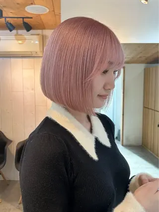 ショート カラー 韓国/ハイトーン/ ボブ🎀MIKU🎀のヘアスタイル