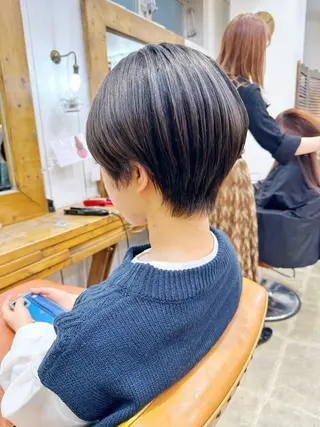 ショート カラー 👑銀座ショート/ 絶壁補正/金子涼👑のヘアスタイル