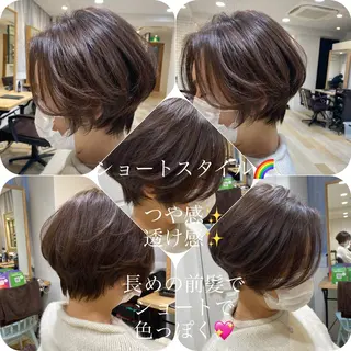 ショート パーソナルカラー lapiax阿部のヘアスタイル