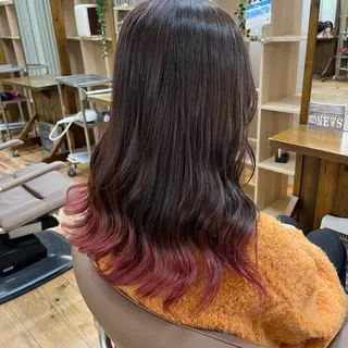 セミロング 佐川 優夏のヘアスタイル