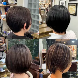 ショート ハイライト/レイヤー /ハイトーン/AOIのヘアスタイル