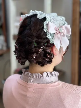ヘアアレンジ 早朝✨ヘアセット 着付け/清水玲歌のヘアスタイル