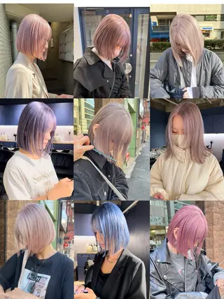 ショート 🌈ハイトーン/ボブ 🌈のヘアスタイル