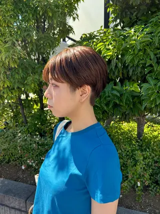 ショート あべ しおりのヘアスタイル