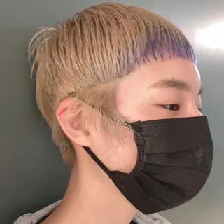 ショート カラー スキバサミを使わない カット🌼唯🌼のヘアスタイル