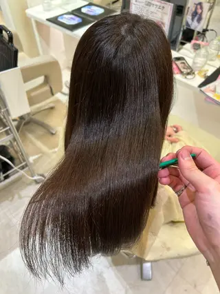 ロング 髪質改善・縮毛矯正 濱　泰賀のヘアスタイル