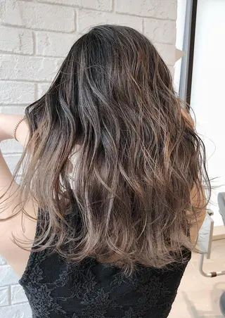 セミロング カラー ノンダメージ髪質改善 カラー💎/KURAのヘアスタイル