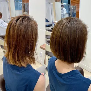 ミディアム パーマ 髪質改善特化美容師 小林和哉のヘアスタイル