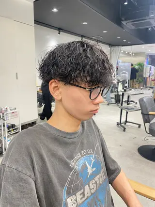 パーマ メンズ シャドウパーマ/ ルーズパーマ/メンズのヘアスタイル