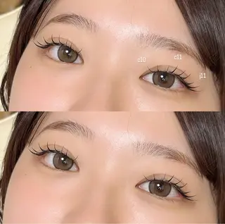 マツエク・マツパ 束感まつ毛／艶カラー おがたゆうか🎀‎のマツエク・マツパデザイン