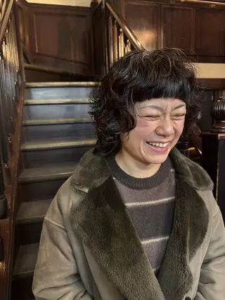 ミディアム パーマ 鈴木結花/立川美容師 /お悩み解決型美容師のヘアスタイル