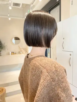 ショート カラー ボブ/ミニボブ 透明感カラーkadoのヘアスタイル