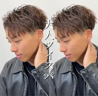 ショート カラー パーマ ヘアアレンジ メンズ 亀井隆汰/メンズ専門 パーマ特化美容師のヘアスタイル