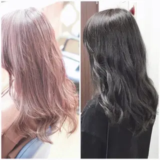 ロング カラー ヤナ マネージャーのヘアスタイル