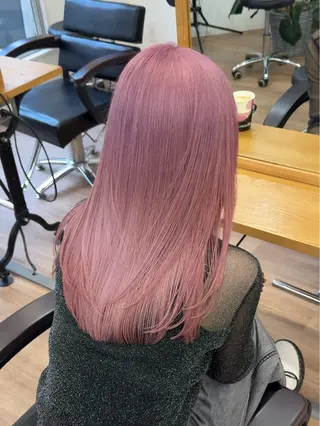セミロング カラー ブリーチ　ハイトーン 特化🌈フジタハルキのヘアスタイル