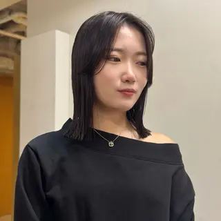 ミディアム ボブ/ショ ート/タカダアスミのヘアスタイル