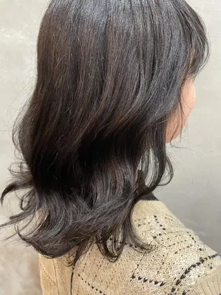 ミディアム カラー 【ピンク/韓国ヘア/ ヘアセット】亜海のヘアスタイル