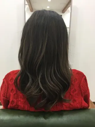 セミロング カラー 長塚 翔也のヘアスタイル