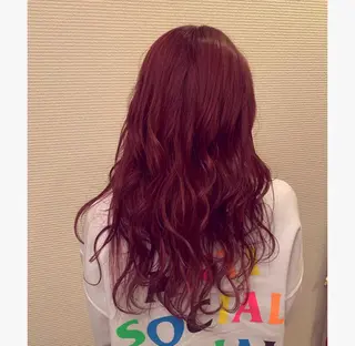 ロング 韓国✖️網紅🖤 パーマYURIYAのヘアスタイル