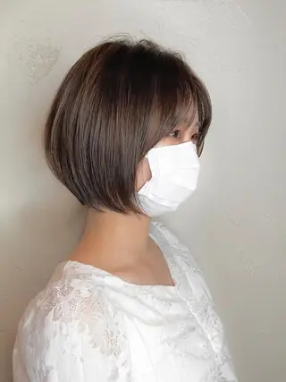 ショート ショート/ボブ/ メンズ/縮毛矯正のヘアスタイル