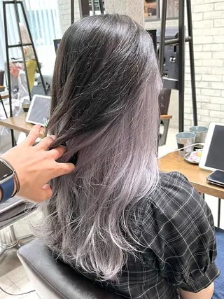 ロング カラー 🌈外国風ハイライト こうたろうのヘアスタイル