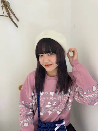 ロング カラー ナギ『kii』 福岡美容室🇰🇷のヘアスタイル