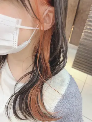 セミロング カラー KAEDE🎀 縮毛矯正＆パーマ特化のヘアスタイル
