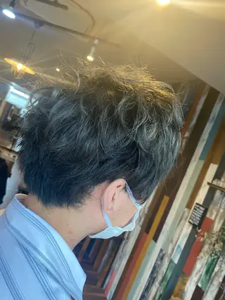 ショート カラー メンズ ハイライト/インナー /ブリーチ/レイヤーのヘアスタイル
