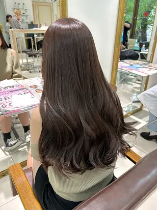 ロング カラー 透明感カラー 古山 結季🌙🖤のヘアスタイル