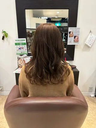 セミロング カラー 保井 実奈美のヘアスタイル
