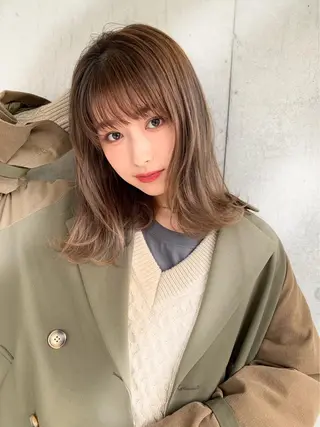 セミロング メンズレディース お任せください伊織のヘアスタイル