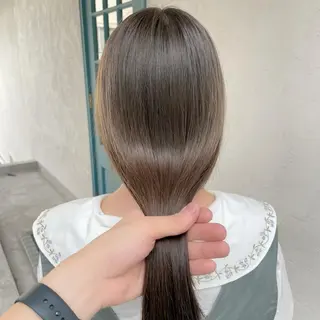 ロング カラー 顔周りカット 【オノザワリョウ】のヘアスタイル