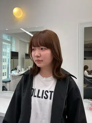 カラー 透明感ベージュ🤎 ナチュラルレイヤーのヘアスタイル