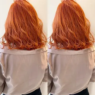 ミディアム カラー ⭐️横浜ブリーチ特化 美容師　堤涼⭐️のヘアスタイル