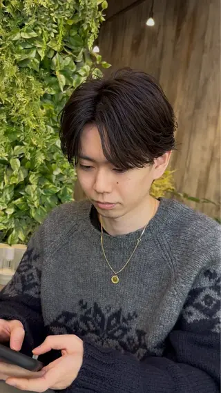 ショート パーマ メンズ メンズパーマ 西條真治のヘアスタイル