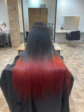 ロング カラー YUI/ ブリーチカラー🌷のヘアスタイル