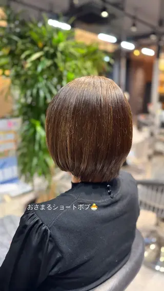 ショート 韓国艶髪/透明感 カラー/ひなののヘアスタイル