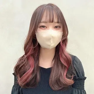 ロング カラー 髪質改善⌇透明感 カラー⌇川上葵のヘアスタイル