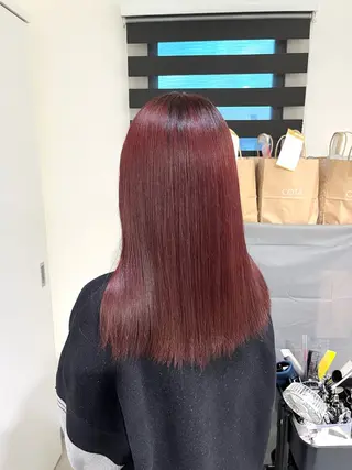 ミディアム カラー イロアイヘアー Renのヘアスタイル