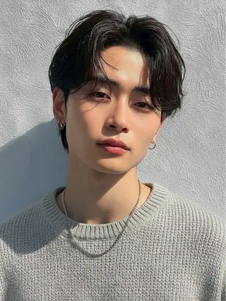 ショート メンズ センターパート職人 柏/メンズ/ ハルキのヘアスタイル